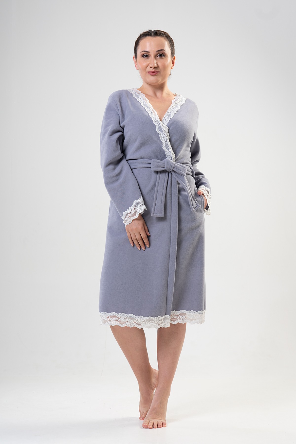Woman XXL Lace Dressing Gown Woman XXL Lace Dressing Gown
