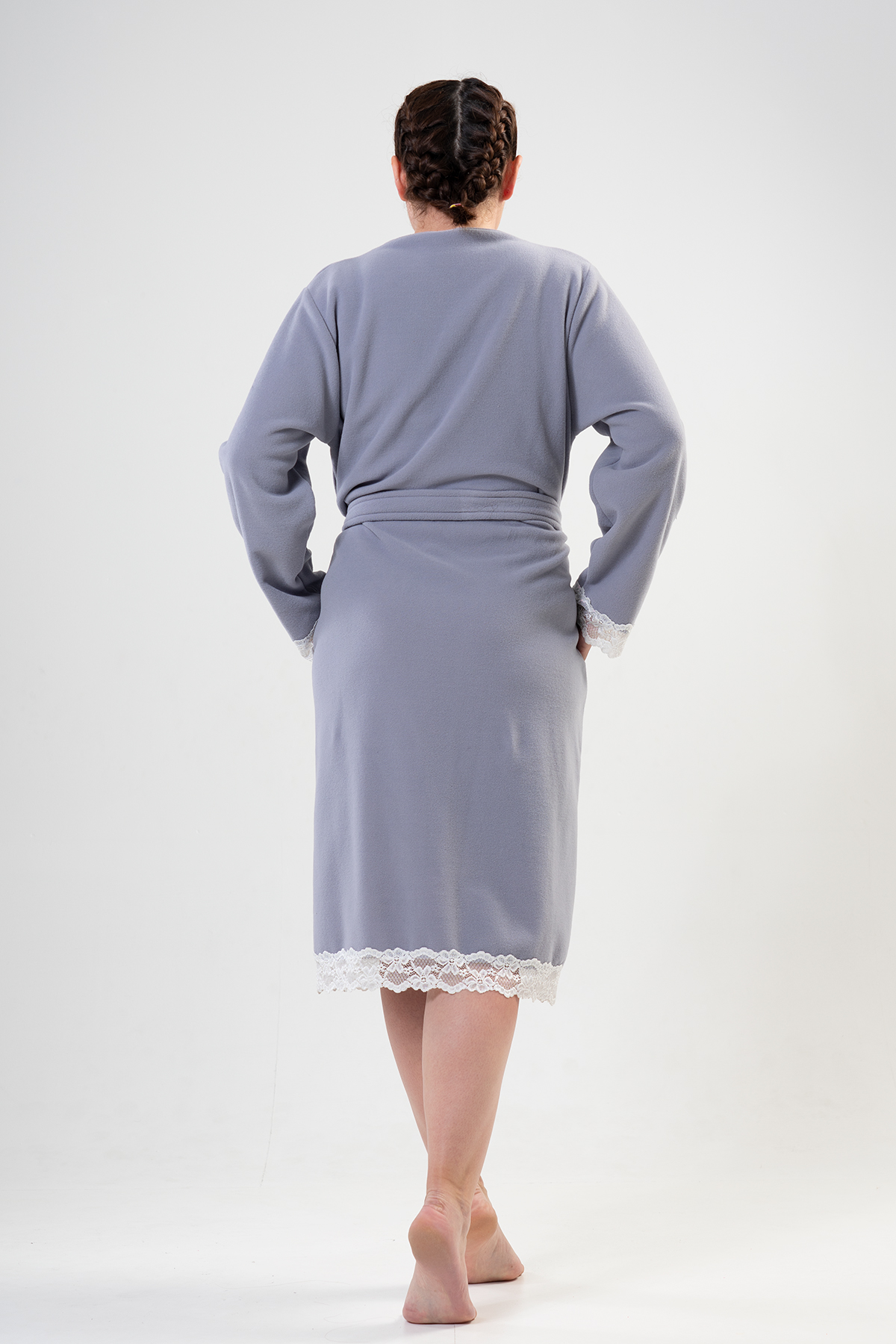 Woman XXL Lace Dressing Gown Woman XXL Lace Dressing Gown