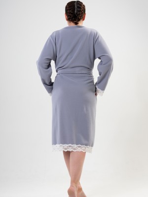 Woman XXL Lace Dressing Gown Woman XXL Lace Dressing Gown