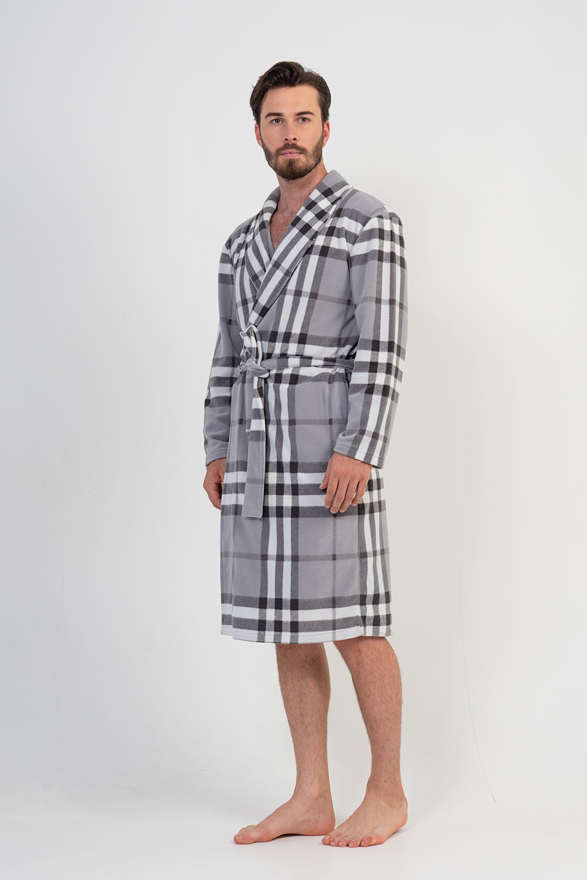 Man Plaid Dressing Gown Man Plaid Dressing Gown