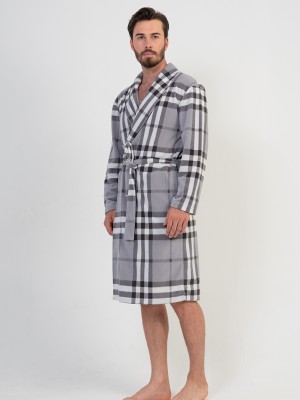 Man Plaid Dressing Gown Man Plaid Dressing Gown