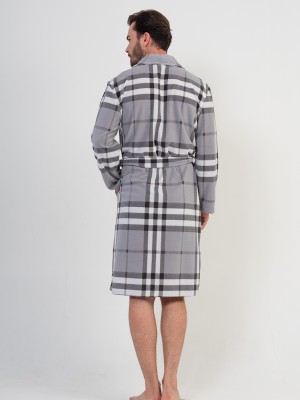 Man Plaid Dressing Gown Man Plaid Dressing Gown