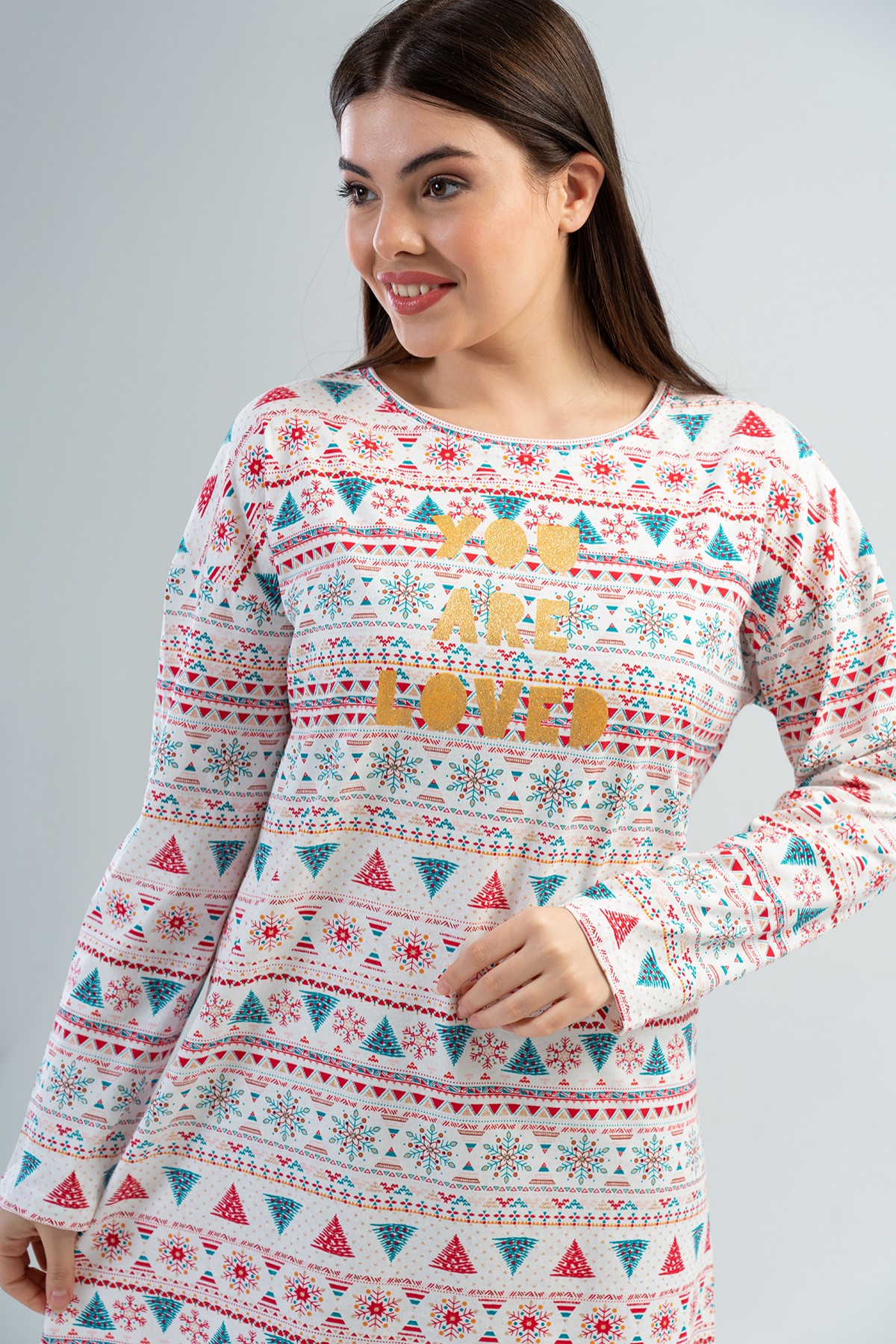Woman Christmas Concept Tunic Woman Christmas Concept Tunic