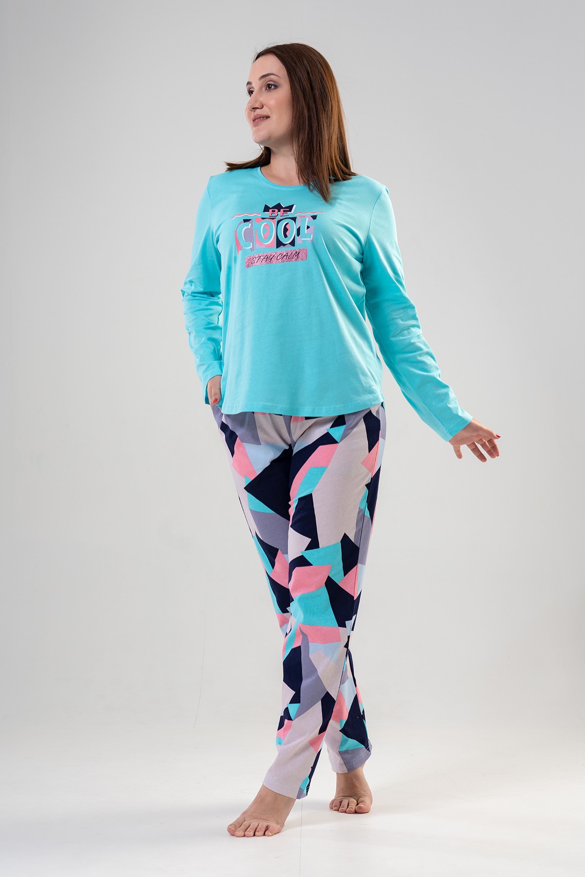 Woman Big Size Cool Pyjama Set Woman Big Size Cool Pyjama Set