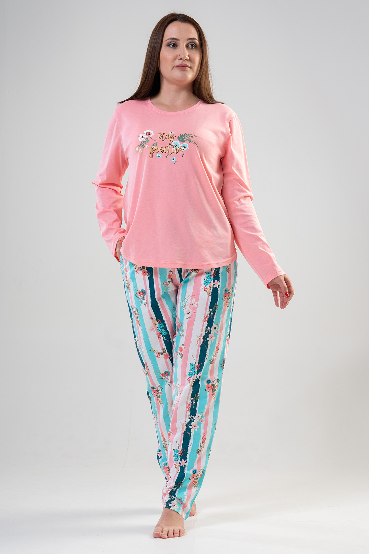Woman Big Size Positive Pyjama Set Woman Big Size Positive Pyjama Set