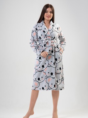 Woman Fleece Bear Dressing Gown Woman Fleece Bear Dressing Gown