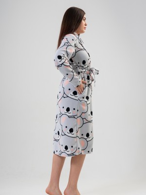 Woman Fleece Bear Dressing Gown Woman Fleece Bear Dressing Gown
