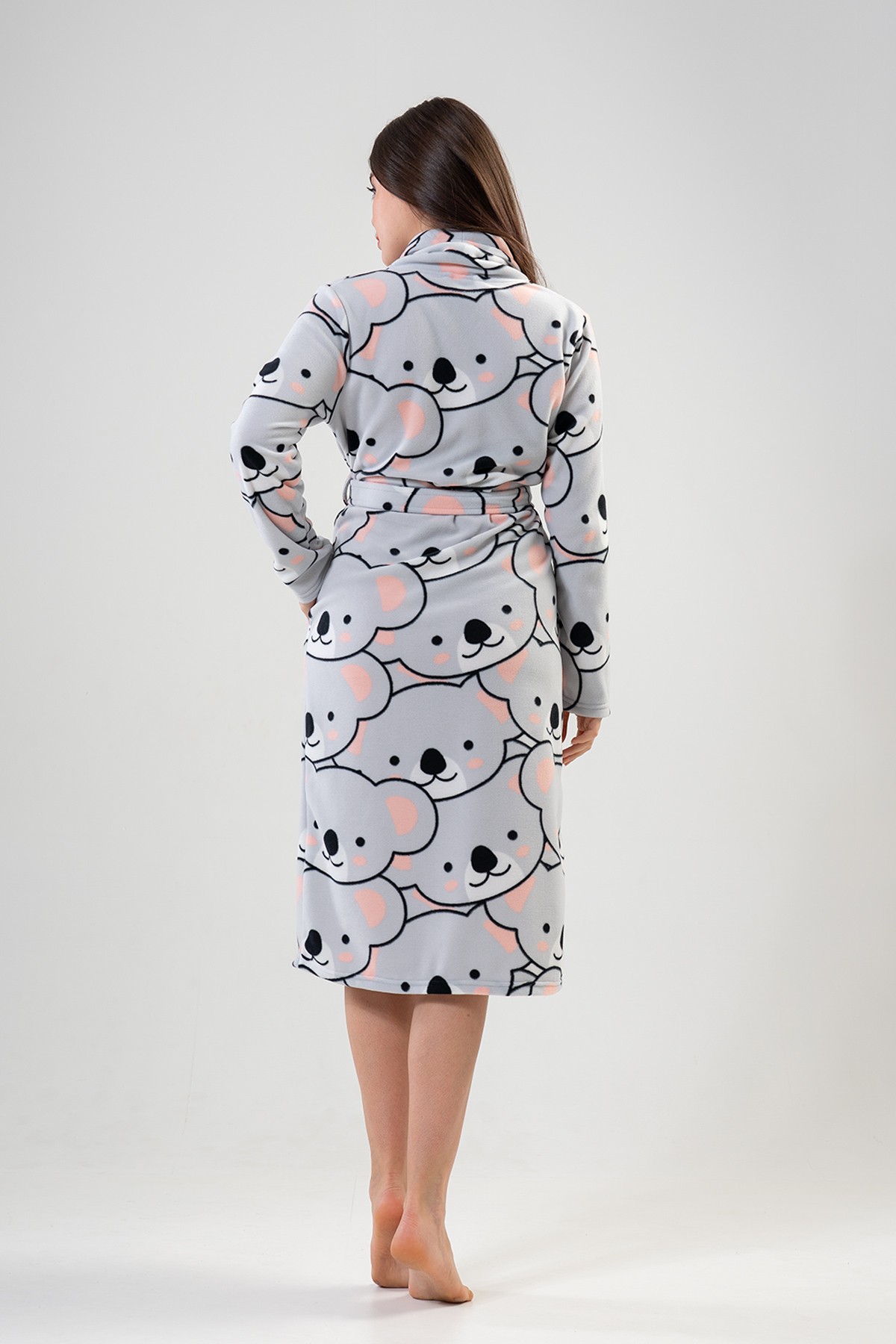 Woman Fleece Bear Dressing Gown Woman Fleece Bear Dressing Gown
