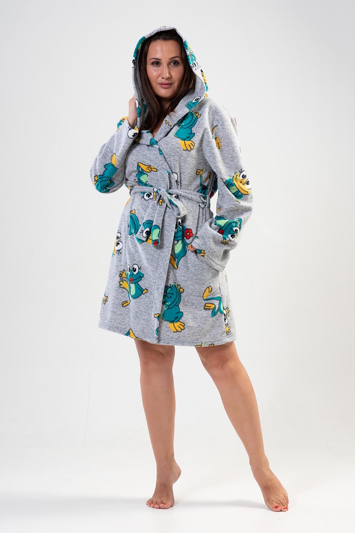 Woman Big Size Frogy Dressing Gown Woman Big Size Frogy Dressing Gown