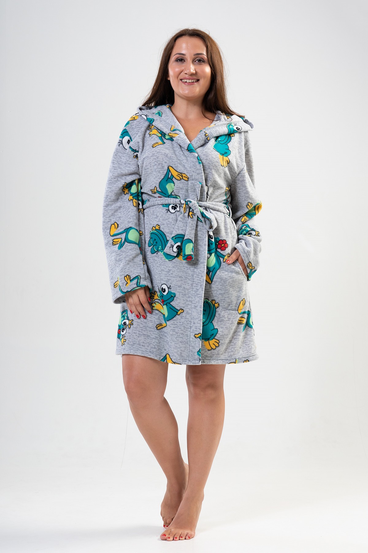 Woman Big Size Frogy Dressing Gown Woman Big Size Frogy Dressing Gown