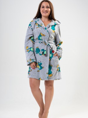 Woman Big Size Frogy Dressing Gown Woman Big Size Frogy Dressing Gown