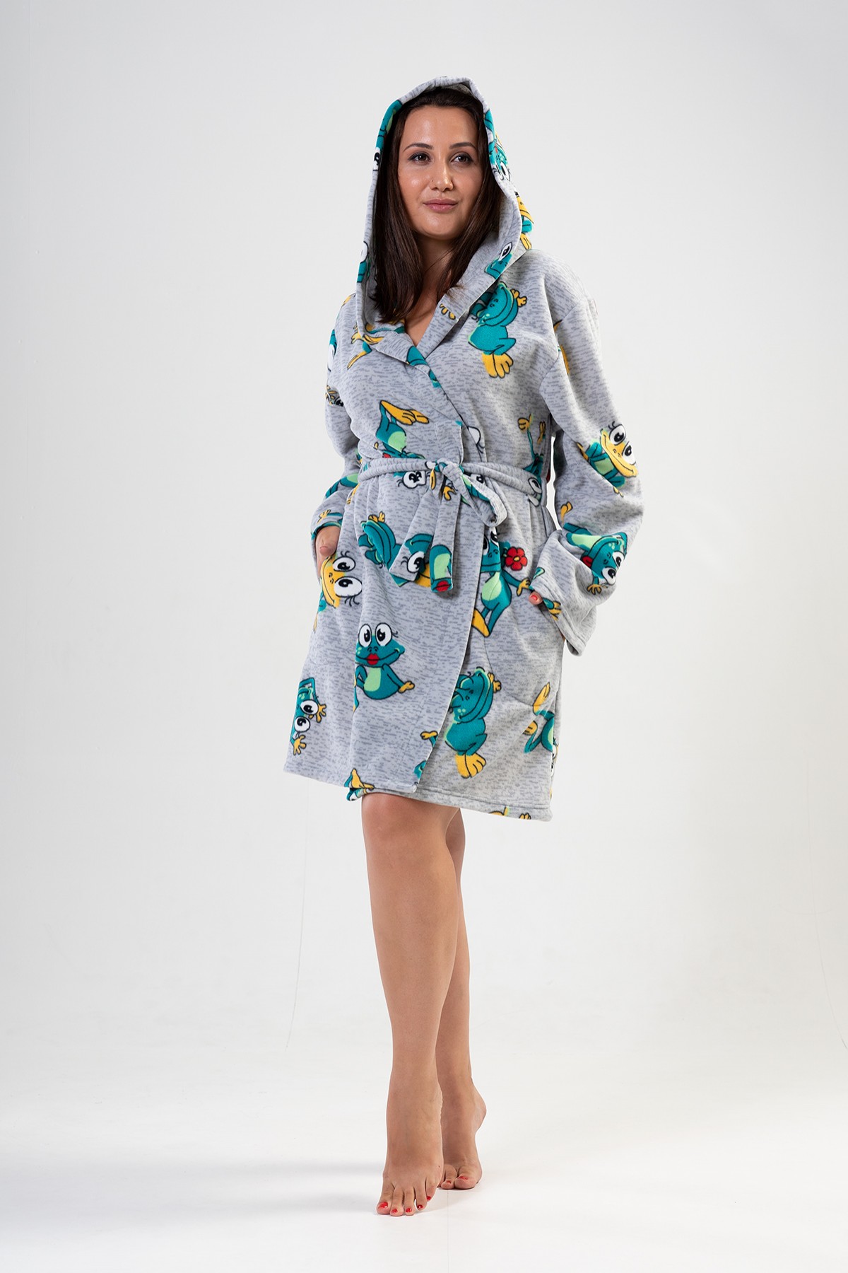 Woman Big Size Frogy Dressing Gown Woman Big Size Frogy Dressing Gown