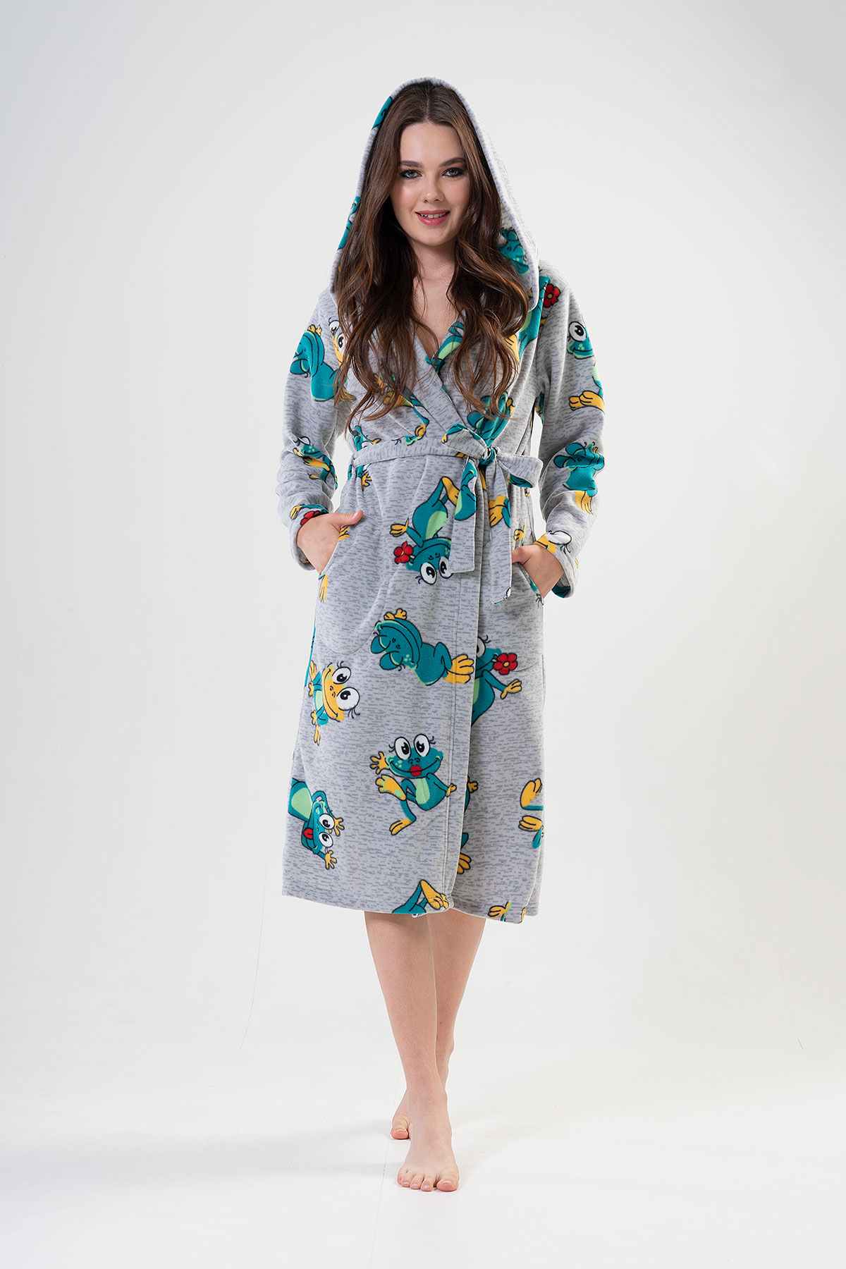 Woman Frogy Long Dressing Gown Woman Frogy Long Dressing Gown