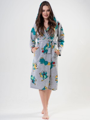 Woman Frogy Long Dressing Gown Woman Frogy Long Dressing Gown