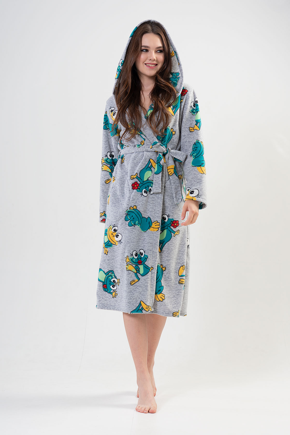 Woman Frogy Long Dressing Gown Woman Frogy Long Dressing Gown
