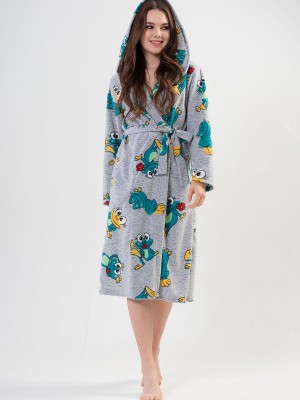 Woman Frogy Long Dressing Gown Woman Frogy Long Dressing Gown