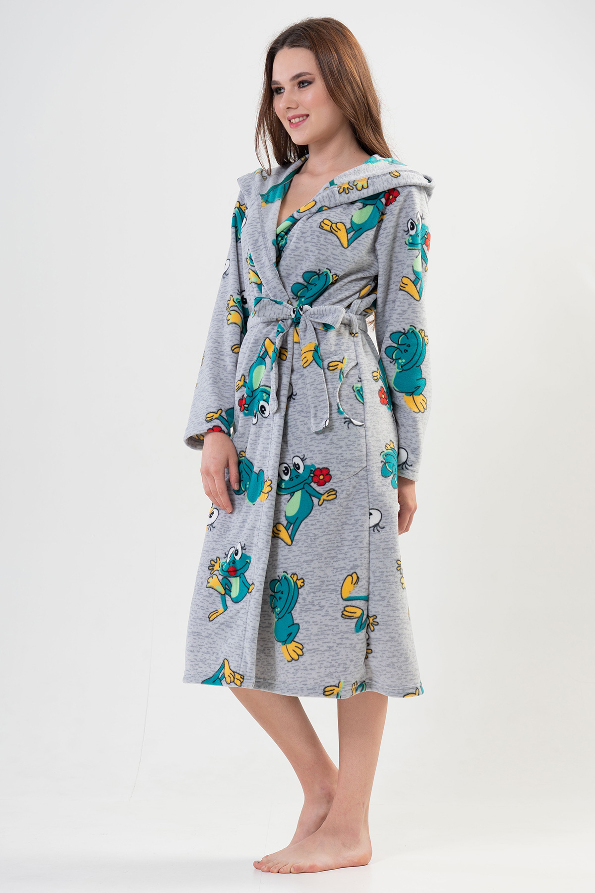 Woman Frogy Long Dressing Gown Woman Frogy Long Dressing Gown