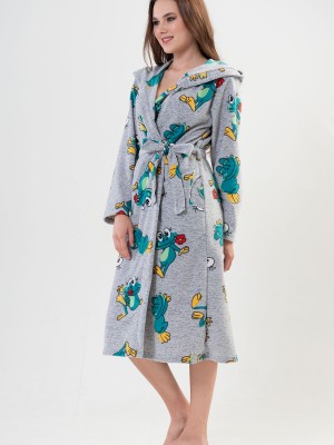 Woman Frogy Long Dressing Gown Woman Frogy Long Dressing Gown