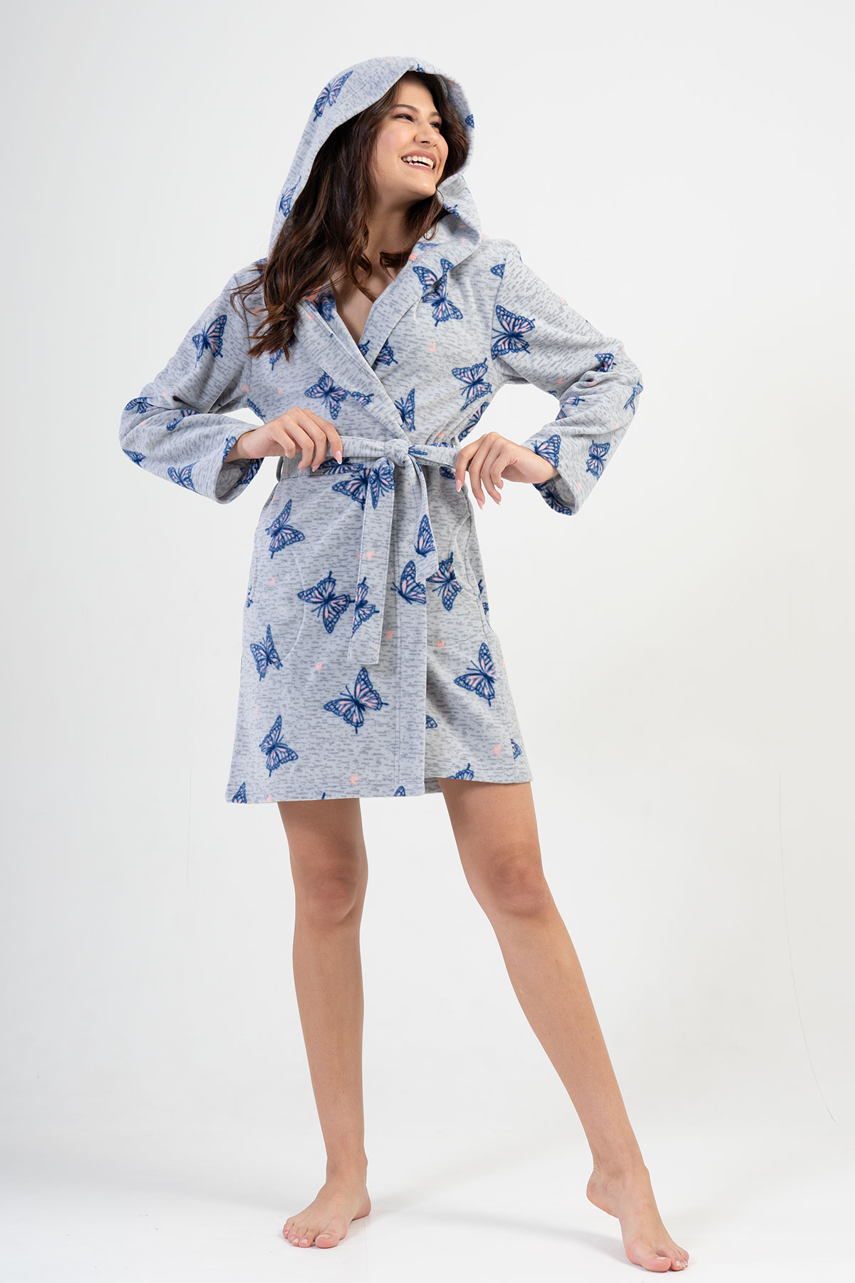 Woman Fleece Dressing Gown Woman Fleece Dressing Gown