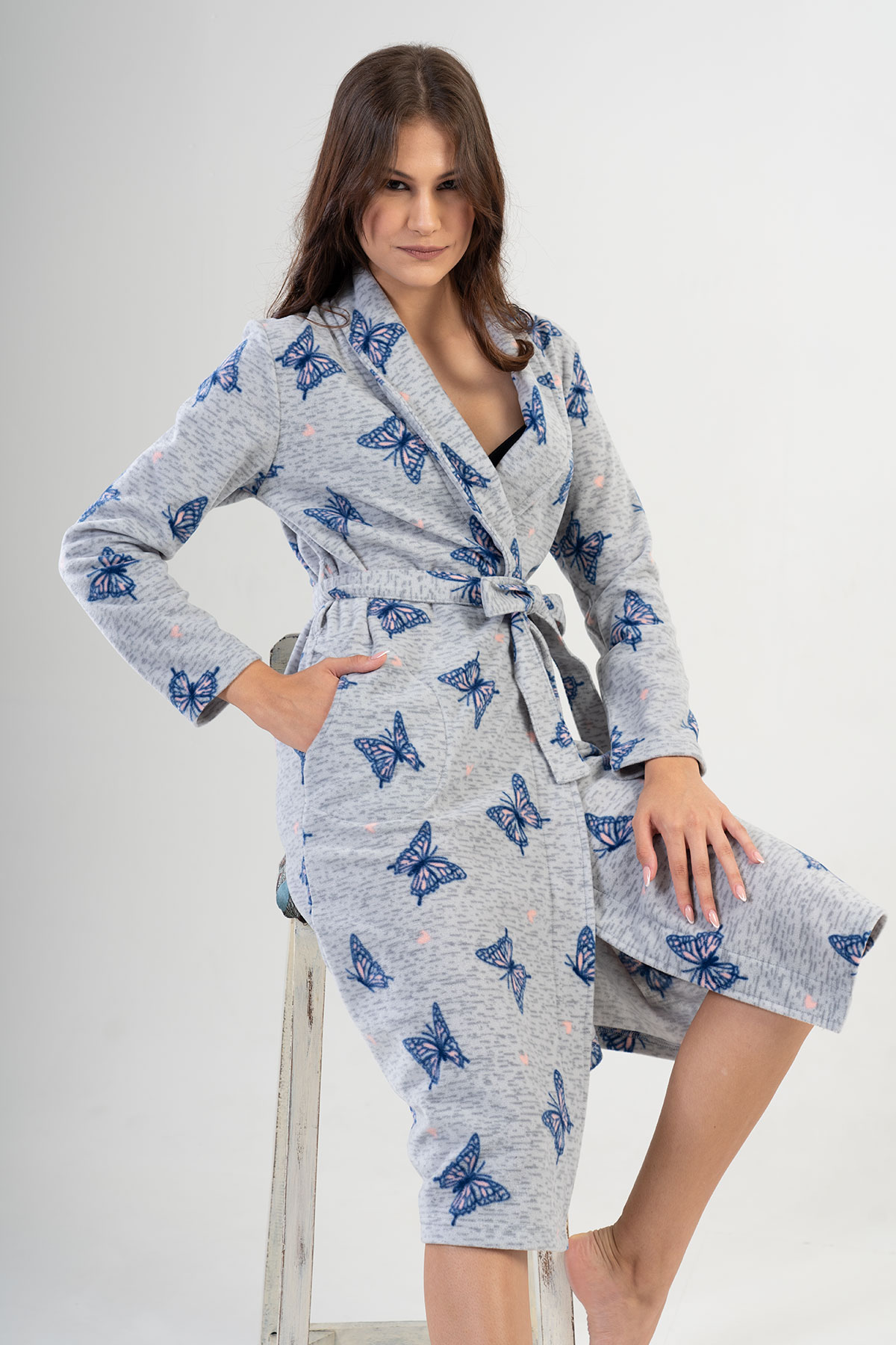 Woman Butterfly Dressing Gown Woman Butterfly Dressing Gown