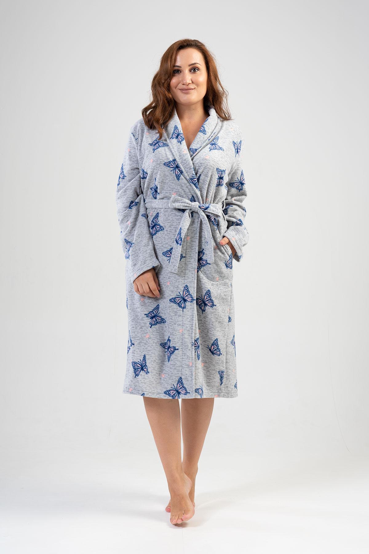 Woman Big Size Butterfly Dressing Gown Woman Big Size Butterfly Dressing Gown