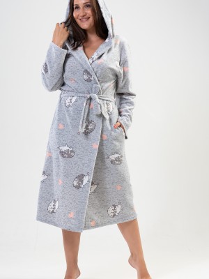 Woman Big Size Porky Dressing Gown Woman Big Size Porky Dressing Gown