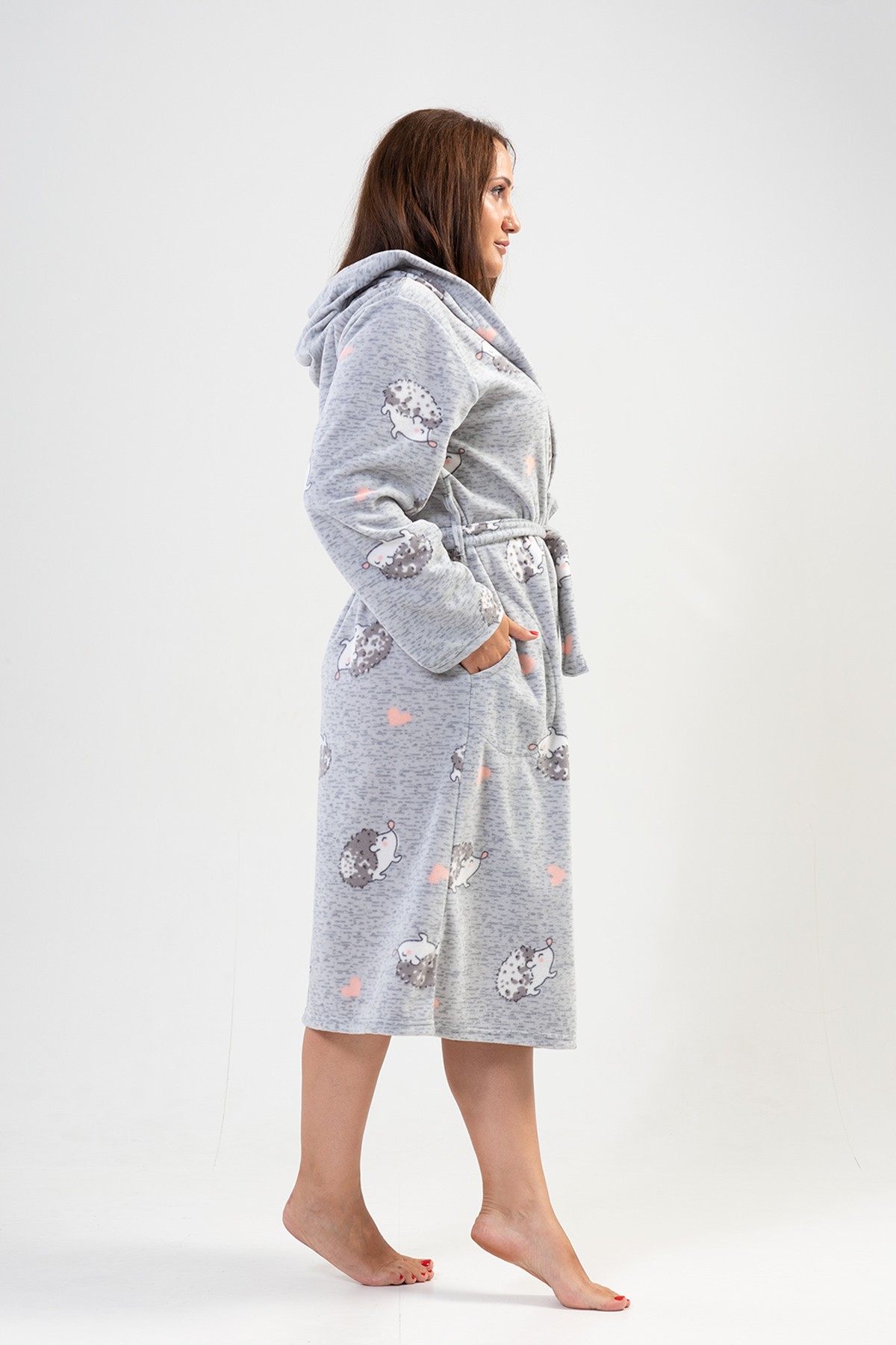 Woman Big Size Porky Dressing Gown Woman Big Size Porky Dressing Gown