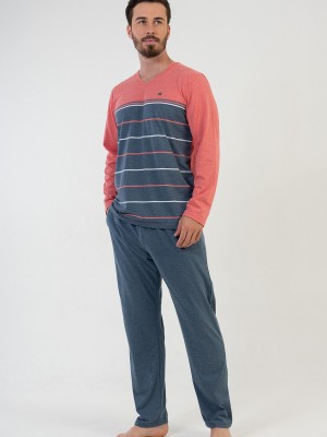 Man Coral Pyjama Set Man Coral Pyjama Set