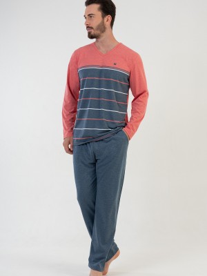 Man Coral Pyjama Set Man Coral Pyjama Set