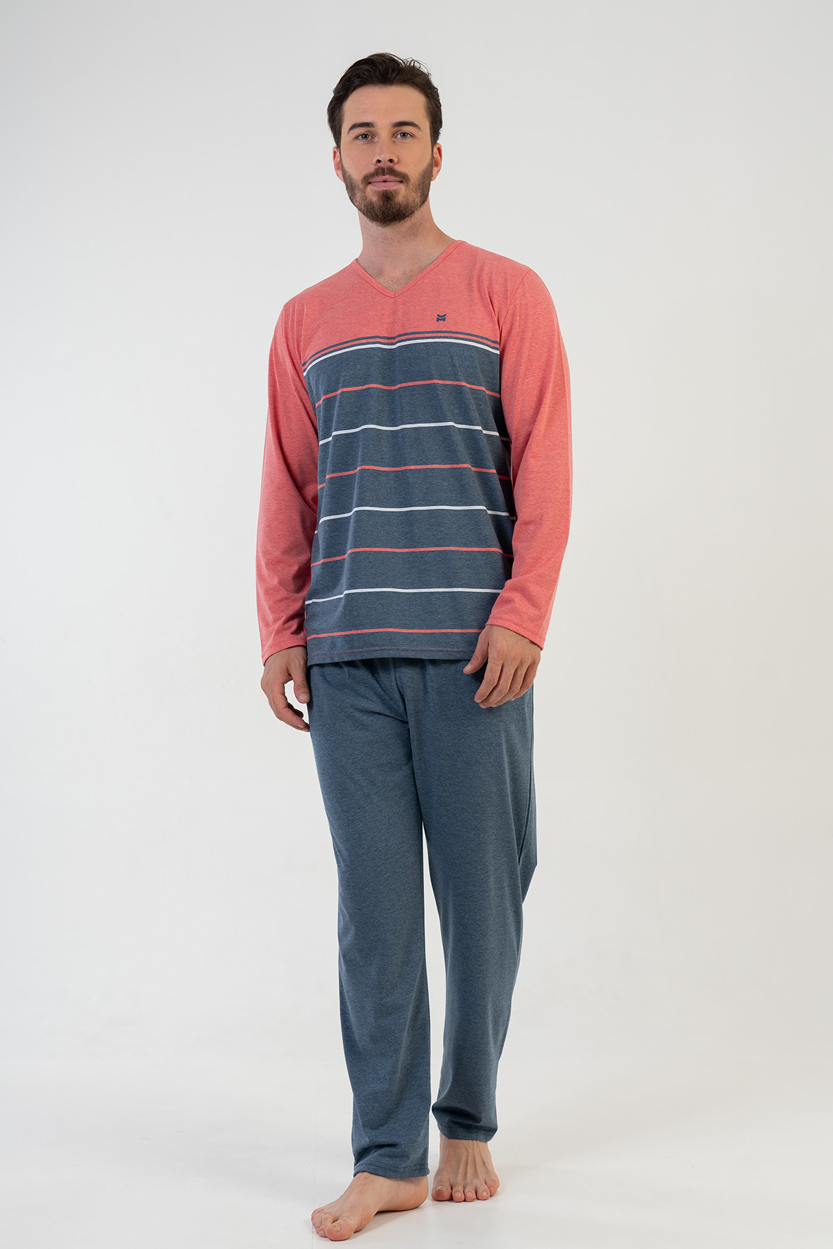 Man Coral Pyjama Set Man Coral Pyjama Set