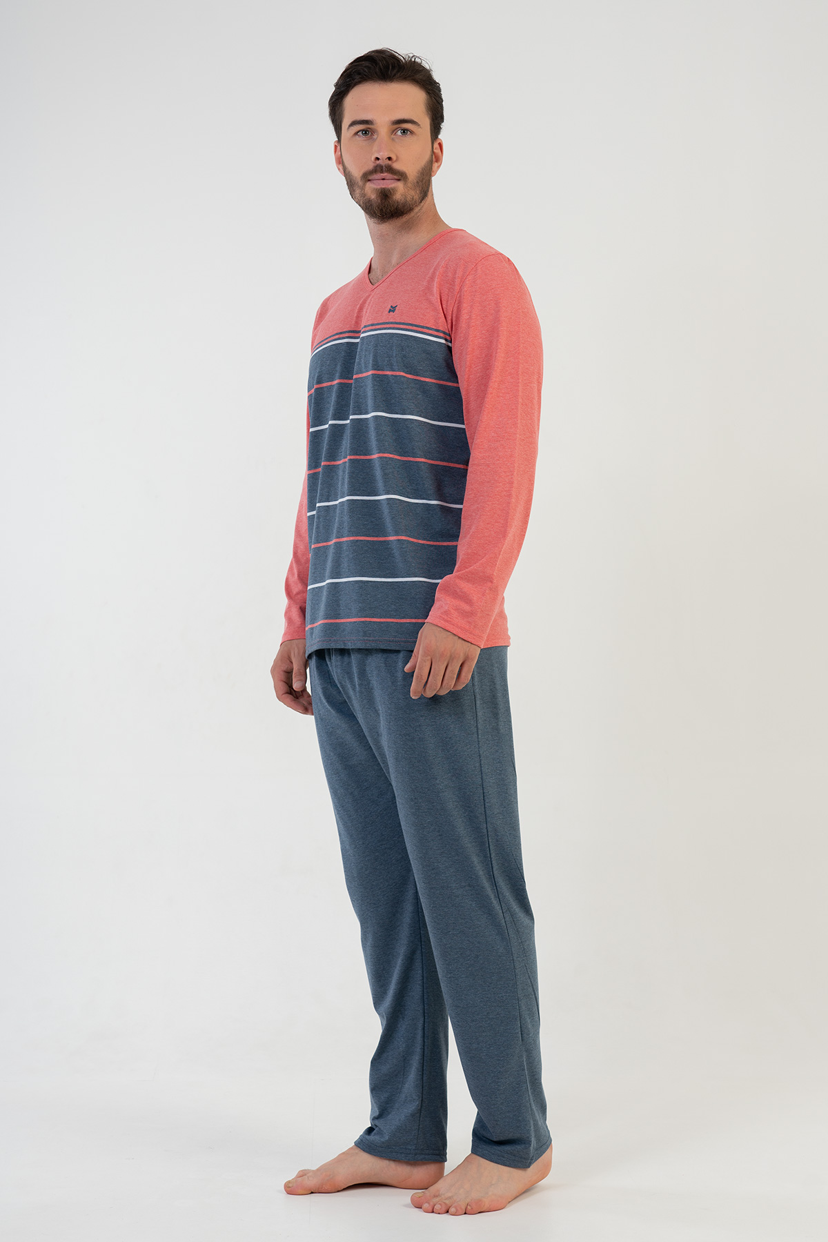 Man Coral Pyjama Set Man Coral Pyjama Set