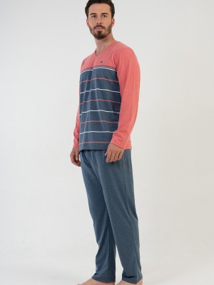 Man Coral Pyjama Set Man Coral Pyjama Set