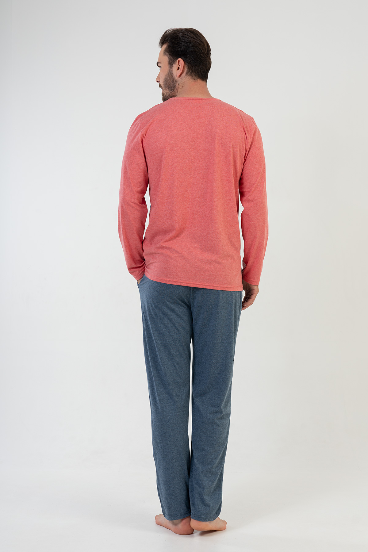 Man Coral Pyjama Set Man Coral Pyjama Set