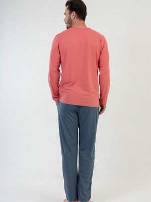 Man Coral Pyjama Set Man Coral Pyjama Set
