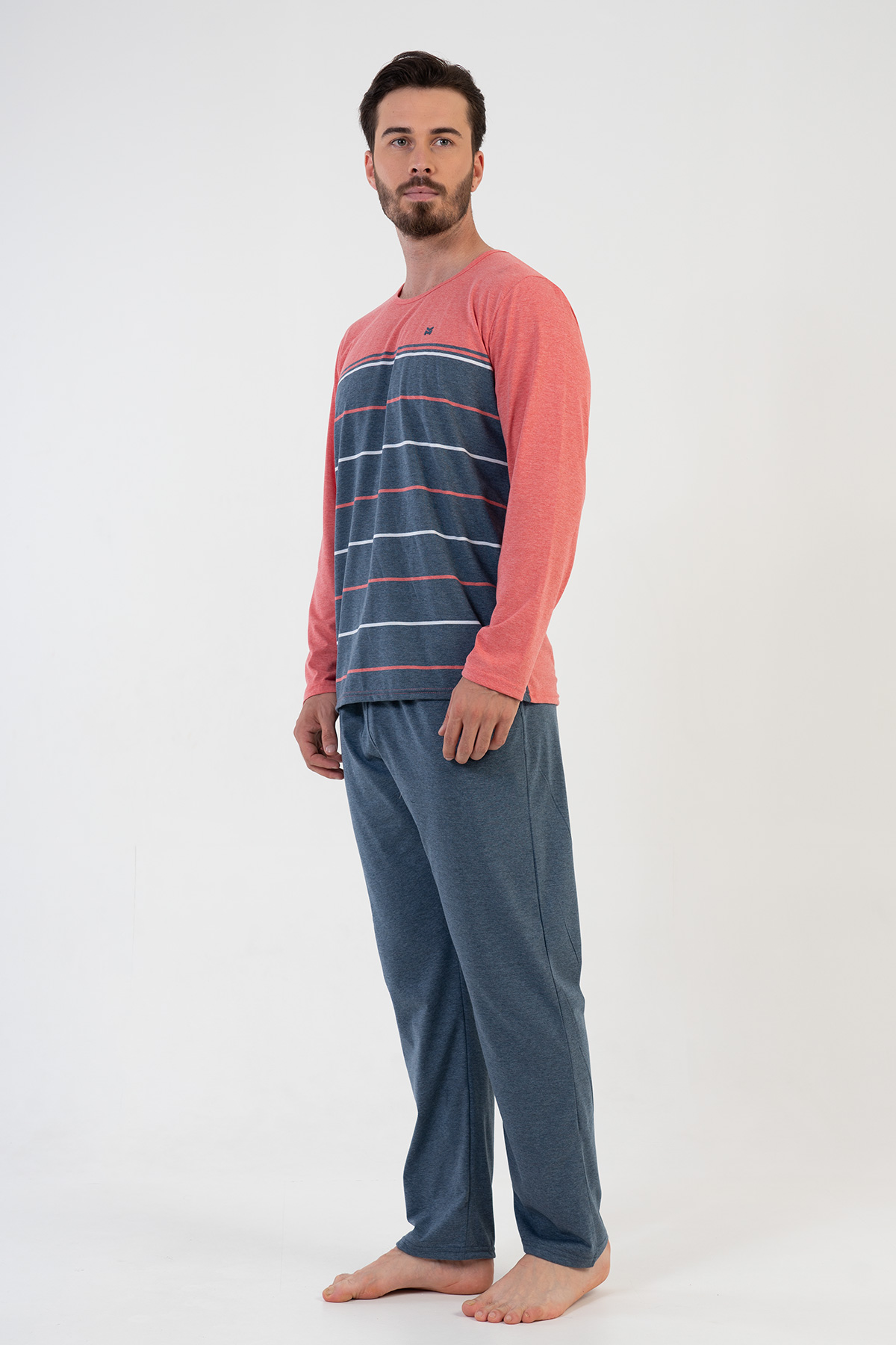 Man Big Size Coral Pyjama Set Man Big Size Coral Pyjama Set