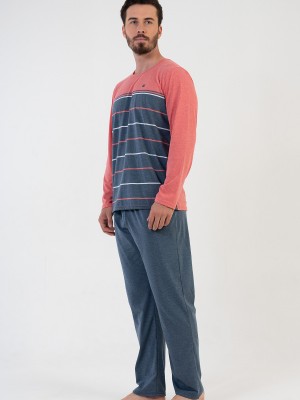 Man Big Size Coral Pyjama Set Man Big Size Coral Pyjama Set