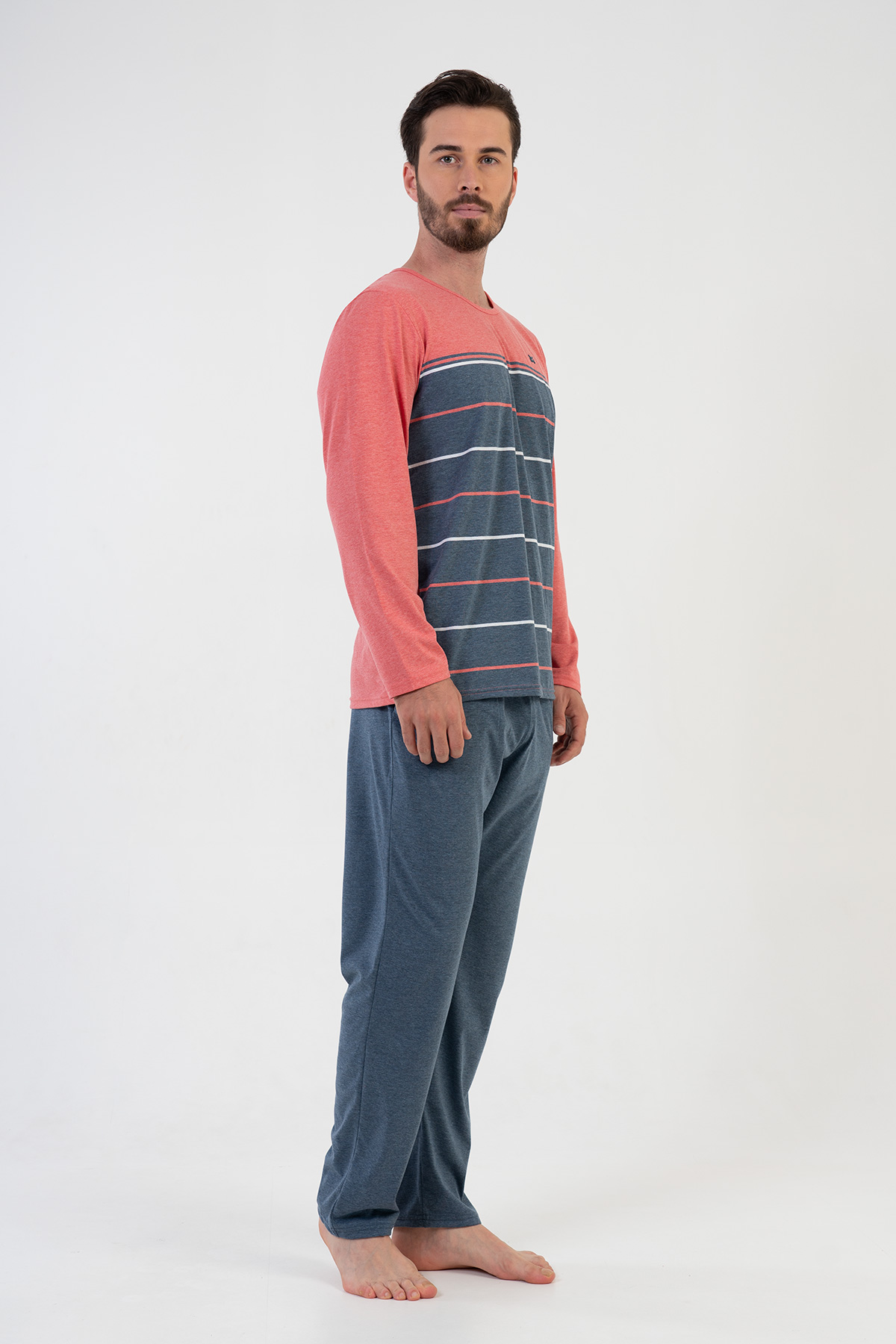 Man Big Size Coral Pyjama Set Man Big Size Coral Pyjama Set