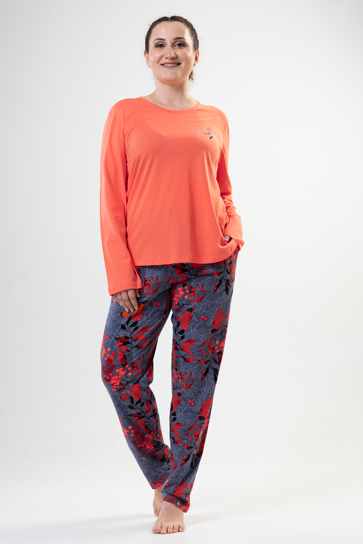 Woman Big Size Fluffy Pyjama Set Woman Big Size Fluffy Pyjama Set