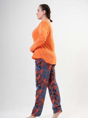 Woman Big Size Fluffy Pyjama Set Woman Big Size Fluffy Pyjama Set