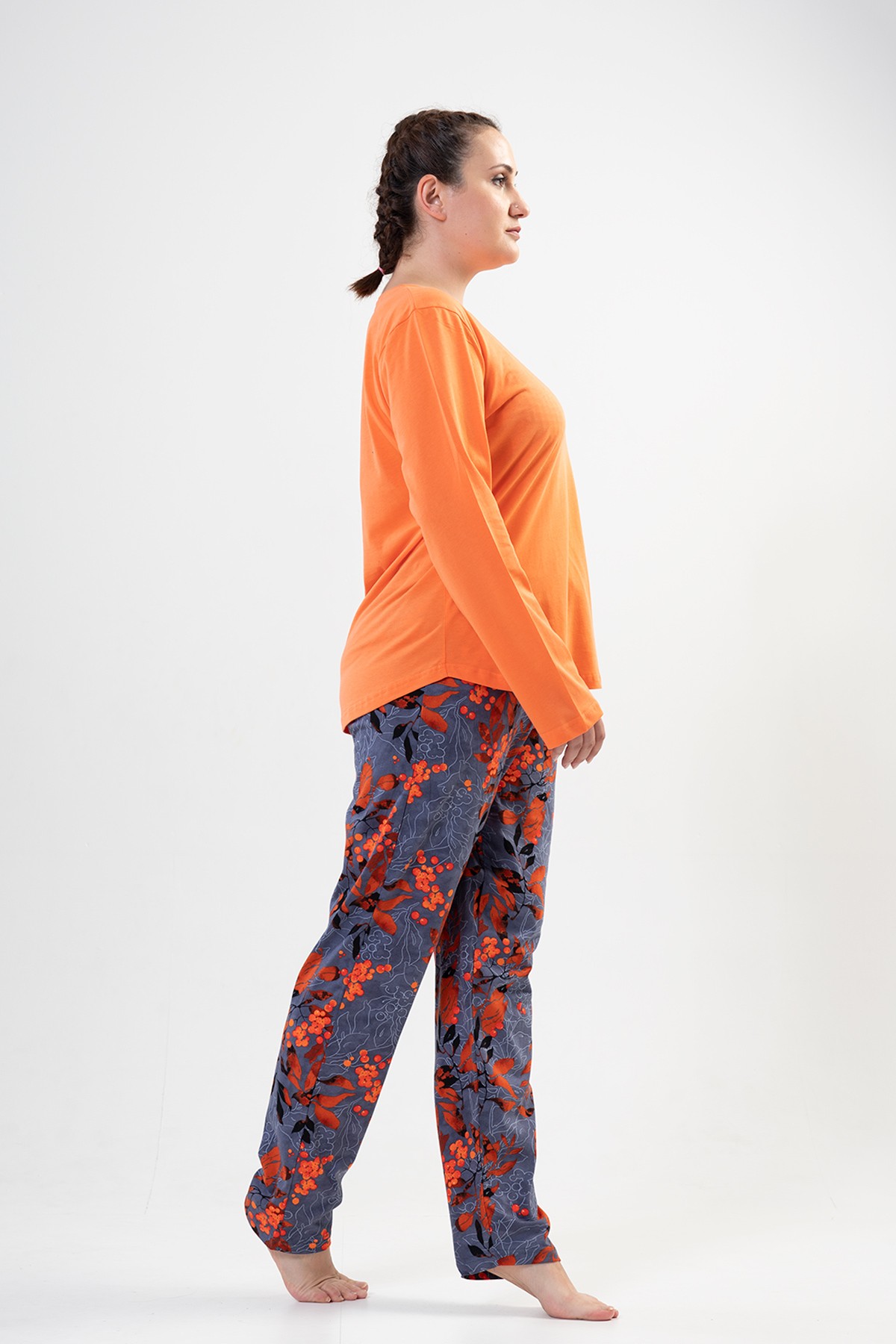Woman Big Size Fluffy Pyjama Set Woman Big Size Fluffy Pyjama Set