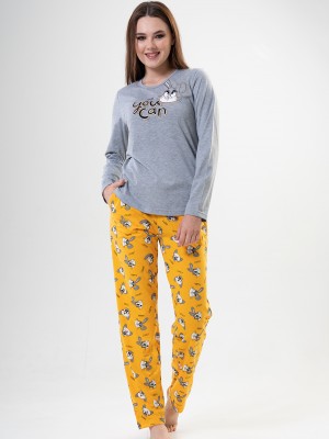 Woman Yellow Pyjama Set Woman Yellow Pyjama Set