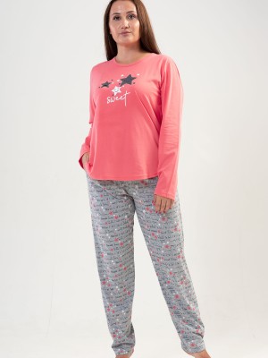 Woman Big Size Sleep Well PJ Set Woman Big Size Sleep Well PJ Set