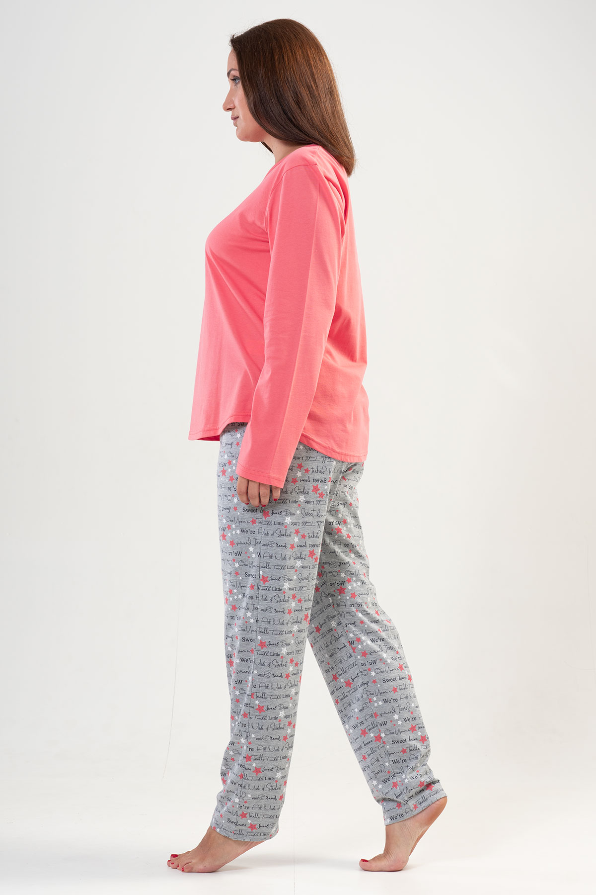 Woman Big Size Sleep Well PJ Set Woman Big Size Sleep Well PJ Set