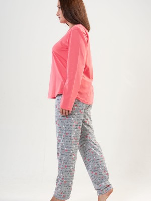 Woman Big Size Sleep Well PJ Set Woman Big Size Sleep Well PJ Set