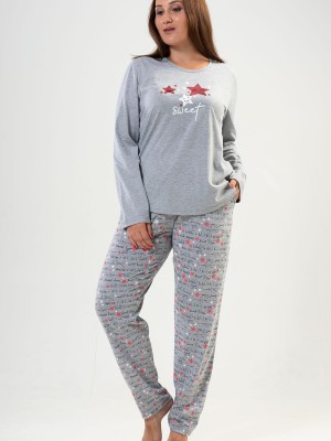 Woman Big Size Sleep Well PJ Set Woman Big Size Sleep Well PJ Set