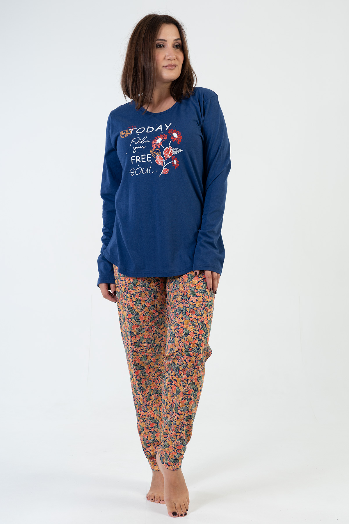 Woman Big Size Spring Time Pyjama Set Woman Big Size Spring Time Pyjama Set