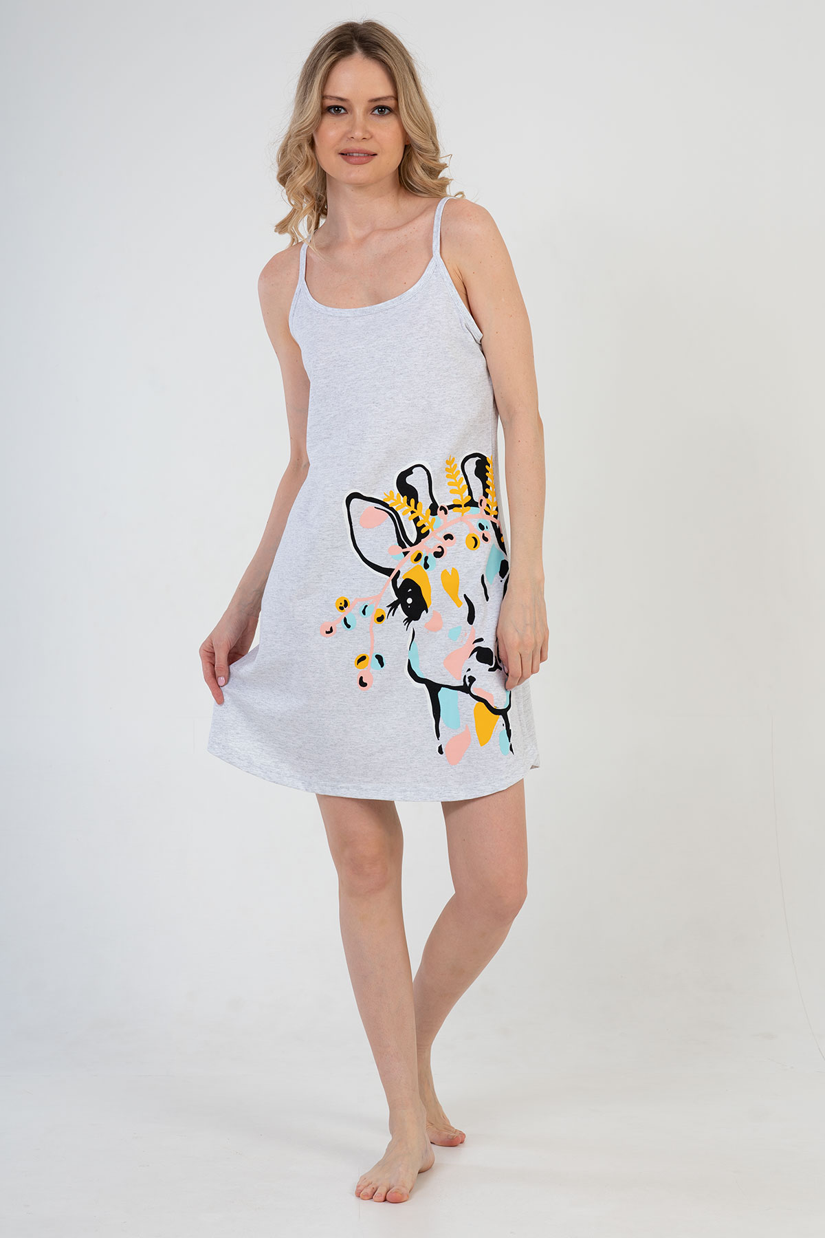 Woman Colorful Giraffe Tunic Woman Colorful Giraffe Tunic