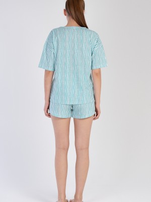 Woman Silver Pine Short Set Woman Silver Pine Short Set
