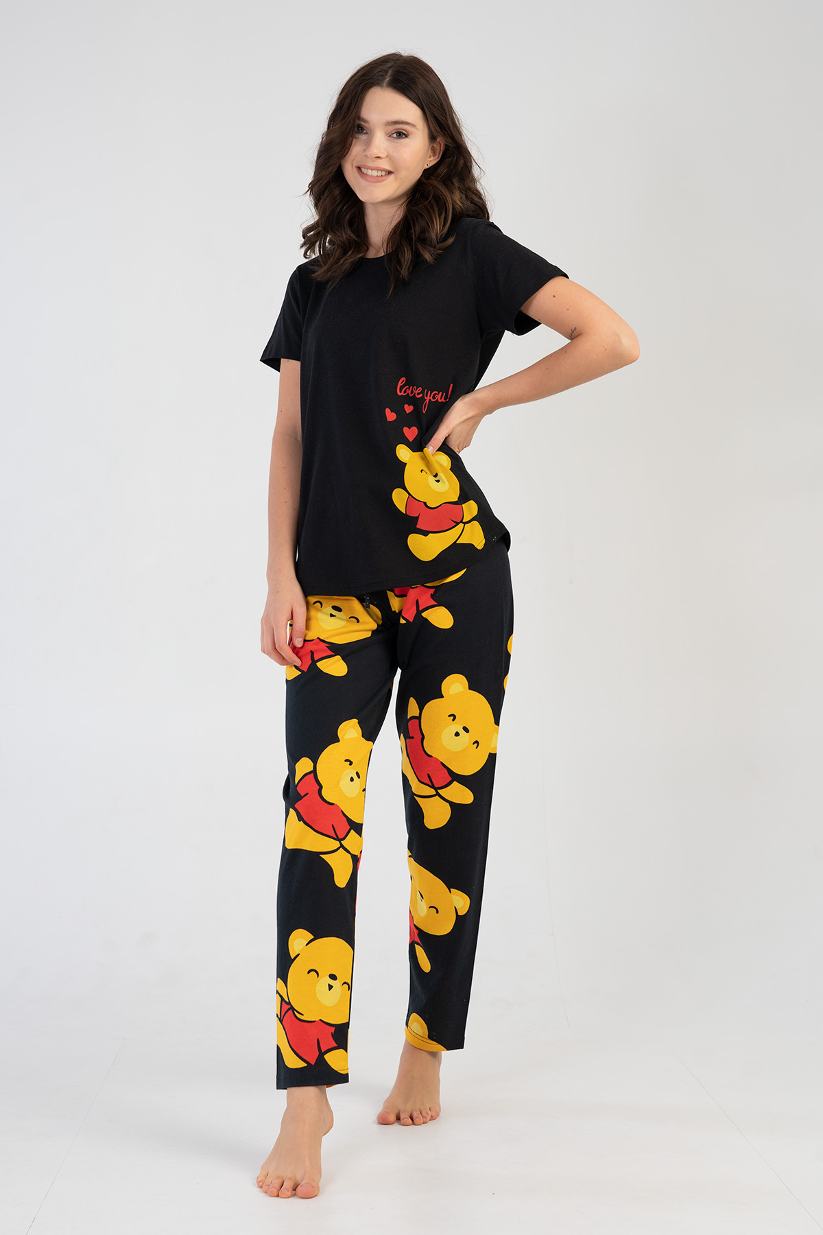 Woman Supreme Yellow Bear Pyjama Set Woman Supreme Yellow Bear Pyjama Set