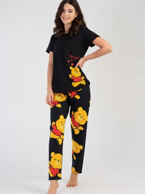Woman Supreme Yellow Bear Pyjama Set Woman Supreme Yellow Bear Pyjama Set